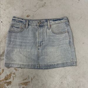 Pistola Light Blue Denim Mini Skirt - Size 26 - LIKE NEW - Light Wash Jean